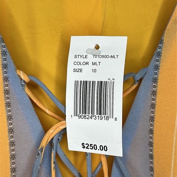 NWT Sachin & Babi x Dillard's Deanna Stripe Cuff Sleeve Mini Dress Size 10 - Picture 11 of 16